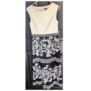 Elegant Cream and Black Floral Romper